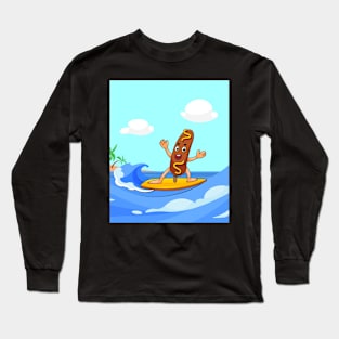 Corndog Surfing Long Sleeve T-Shirt